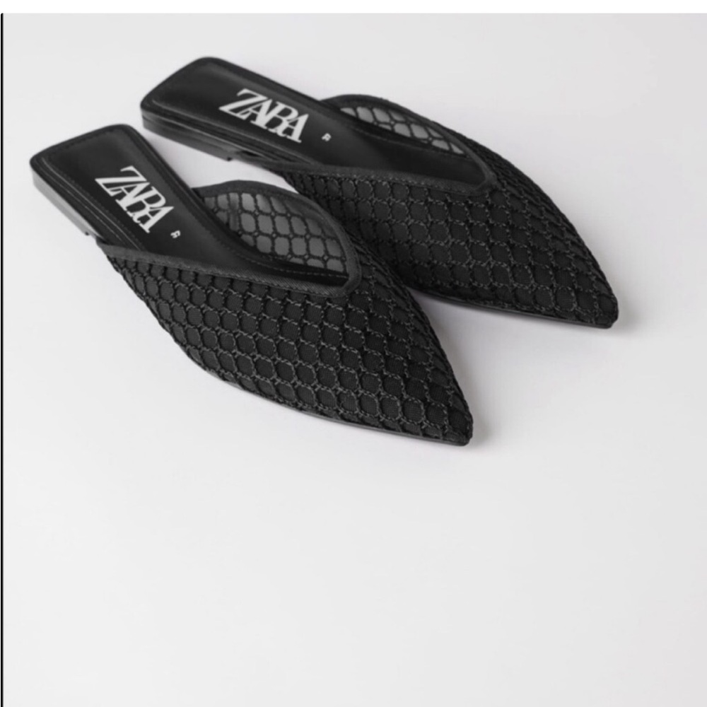 ZARA Flat Mesh Mules